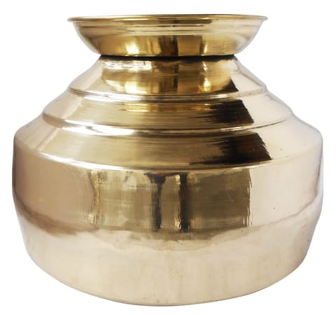 Brass Matka 11 Liter - 11.5*11.5*9.5 inch (Z419 G)