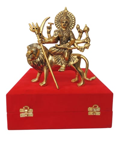 Showpiece Durga Ji Statue God Idol - 8.3*3.2*9.6 inch (AS371 G)