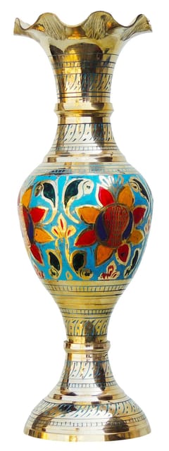 Brass Home & Garden Decorative Flower Pot , Vase - 4.5*4.5*12 inch (F383 B)