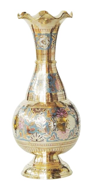 Brass Home & Garden Decorative Flower Pot, Vase - 5.2*5.2*12 inch (F536 B)
