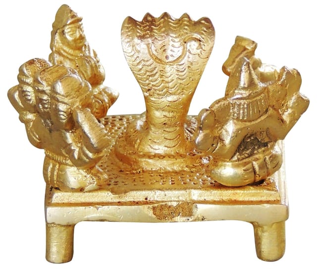Brass Showpiece Shivling Idol Statue  - 2*2*2.5 inch (BS1055 D)