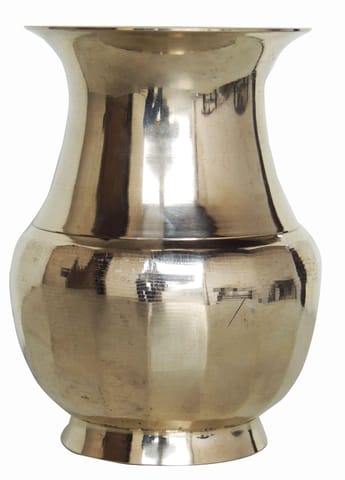 Pure Brass Lota Amkhora No. 8 - 5*5*6 inch, 1 Liter (Z505 H)