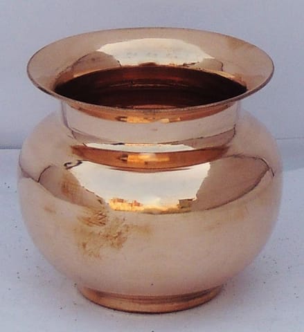 Copper Lota, 580 ML  - 4.5*4.5*4 inch (Z321 D)