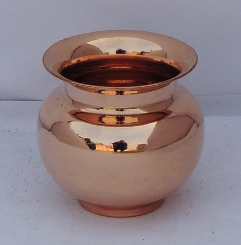 Copper Lota, 400 ML  - 4*4*3.8 inch (Z321 C)