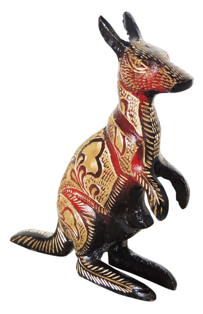 Brass Showpiece Kangaroo Statue - 4.8*1.3*6 inch (AN216 B)