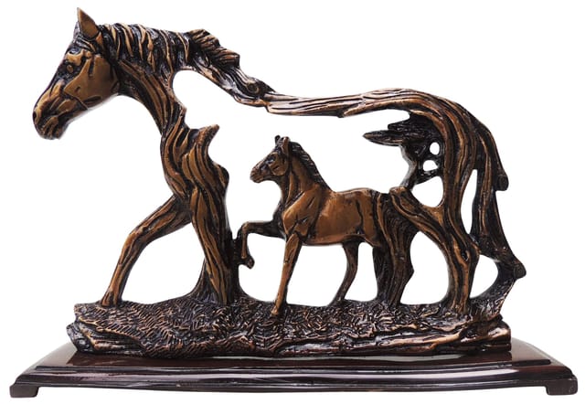 Brass Showpiece Horse Statue  - 11.2*2.5*8 Inch (BS1306 C)