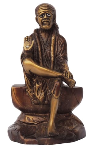 Brass Showpiece Sai Baba God Idol Statue - 5*3.5*8.5 Inch (BS734 C )