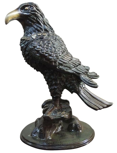 Brass Antique Showpiece Eagle Statue - 10*7.5*13.5 inch (BS1494 A)