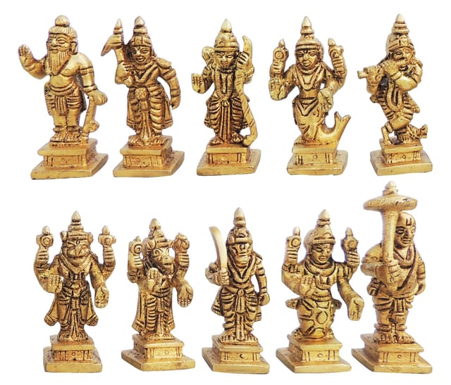 Brass Showpiece Das Avatar Statue - 1.2*1*2.5 Inch (BS1280 A)