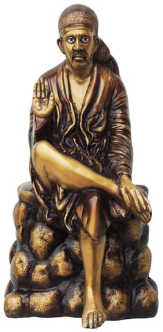 Brass Showpiece Sai Baba on Base - 11*7*21 Inch (BS686 A)