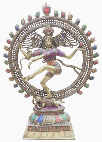 Brass Showpiece Nataraj Statue - 31*10.5*41.5  Inch (BS1406 G)