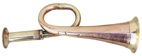 Copper & Brass Bigul (bugle) Showpiece - 6*2*1.7 Inch (F116)