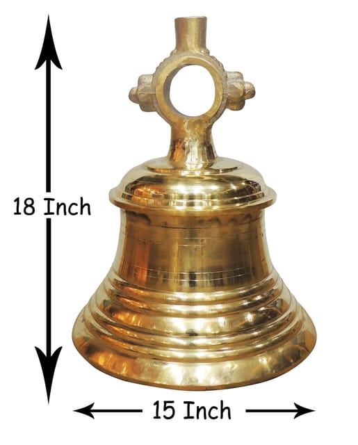 Brass Temple Hanging Bell ,Ghanta (31 Kg) - 15*15*18 inch (Z493 T)