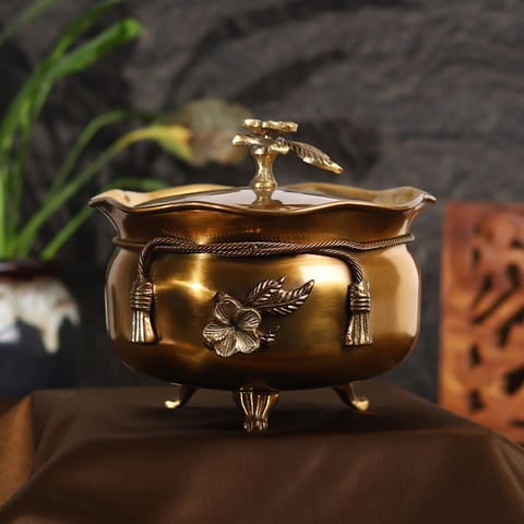 Brass Jar - 7*7*6 Inch (AT038 F)