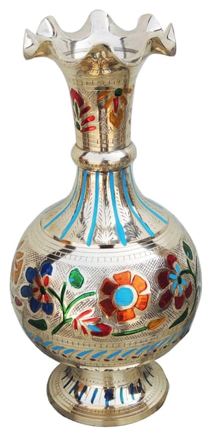 Brass Home & Garden Decorative Flower Pot, Vase - 6.3*11*13 Inch (F580 B)