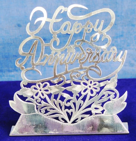 Pure Silver Happy Anniversary Gift Item With 92.5 Hallmarked - 4.6*1.5*5 Inch (SL024 A)