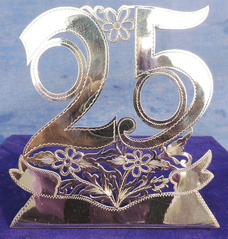 Pure Silver 25th Anniversary Gift Item With 92.5 Hallmarked - 4.5*1.5*5 Inch (SL025 A)