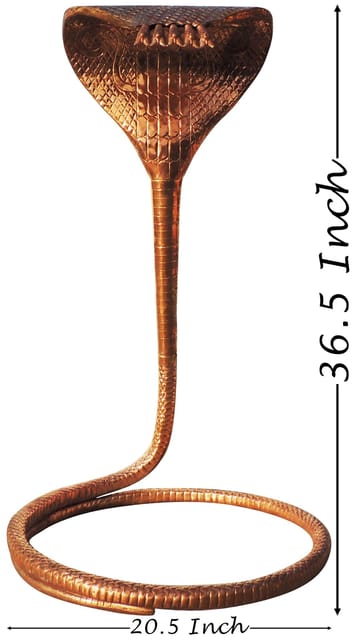 Copper Shivling Big Snake - 20.5*20.5*36.5 Inch (Z312 M)