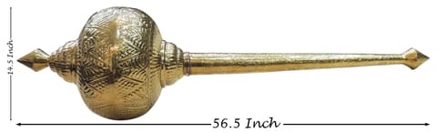 Brass Hanuman Mace 14.5*14.5*53 Inch (Z531 P)