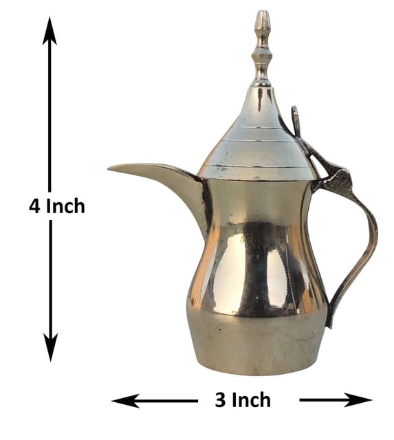 Brass Showpiece Arabic Dallah, Coffee tea Pot - 3*2*4 Inch (Z581 B)
