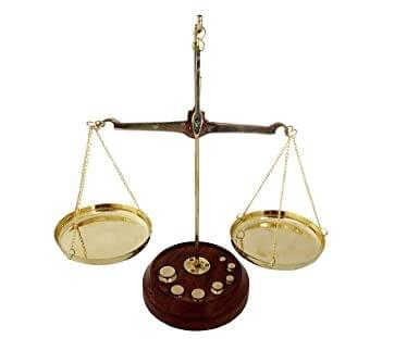 Brass Tarazu Weighing Machine - 6*3.5*9 inch (Z303 E)