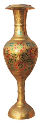 Brass Home & Garden Decorative Flower Pot, Vase - 8*8*23.5 Inch (F164)