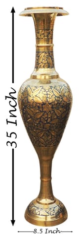 Brass Home & Garden Decorative Flower pot, Vase - 8.5*28*35 Inch (F355)
