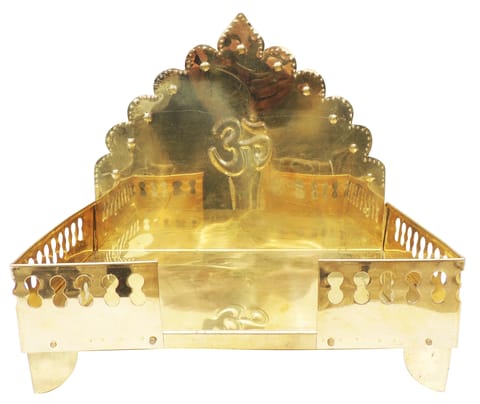 Brass Singhasan Sheet For God Idol - 15*11.3*13.4 Inch (Z107 M)