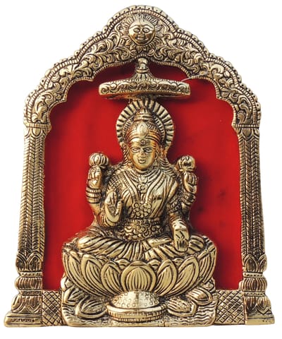 Aluminium Showpiece Laxmi Ji Statue - 6.6*0.5*8.5 Inch (AS461 G)