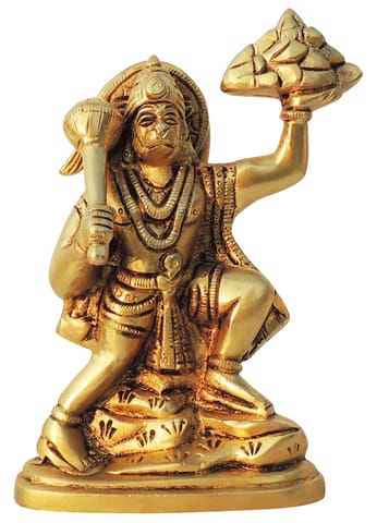 Brass Showpiece Hanuman Ji God Idol Statue - 4*1.5*6.5 Inch (BS1026 E)