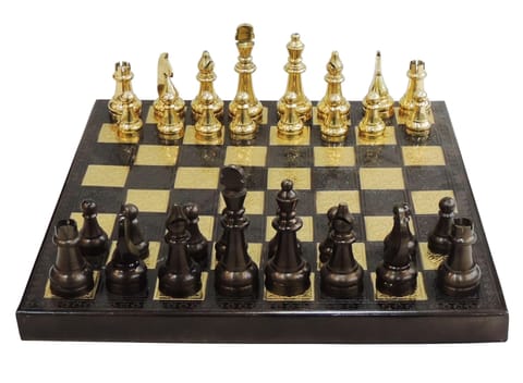Brass Chess - 12*12*1 Inch (Z571 C)