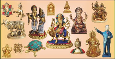 Wholesale Online B2B Buying Brass Statue Idols Murti Handicraft puja pooja  items Kitchenware Miniature Toys