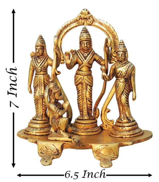 Brass Ram Darbar Same Base - 6.5*5*7 Inch (BS798 A)