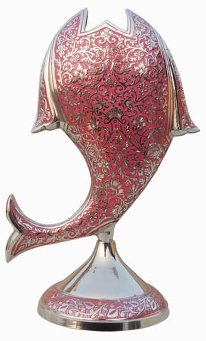 Home & Garden Decorative Fish Red Colour ,Vase - 7*5.5*11 Inch (F718 B)