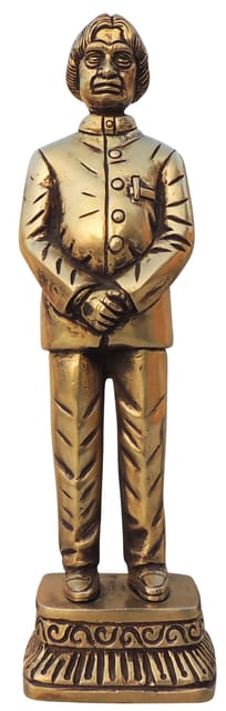Brass Showpiece APJ Abdul Kalam Standing Statue - 3*2*10.5 Inch (BS1632 E)