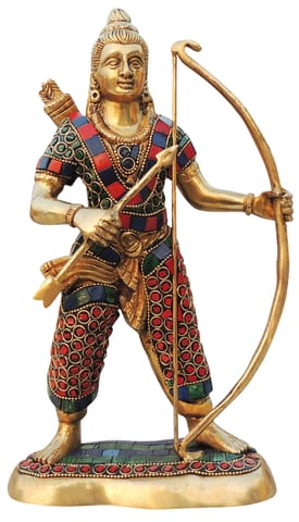 Brass Showpiece Ram Ji God Idol Statue - 6*3*11 Inch (BS1358 D)