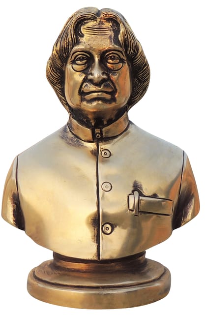 Brass Showpiece APJ Abdul Kalam Azad Statue - 5.5*3.6*7.5 Inch (BS1631 F)