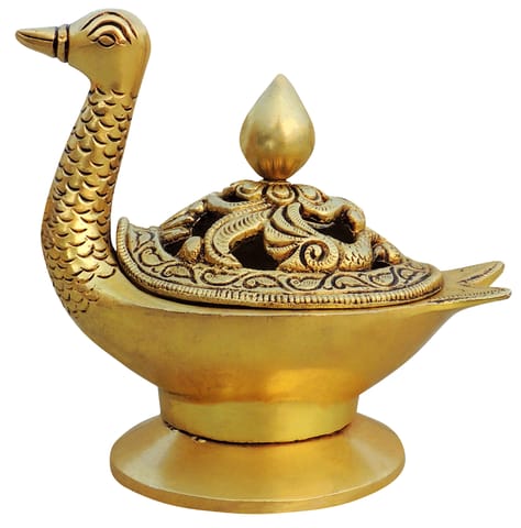 Brass Showpiece Duck Shape Loban, Bakhoor Dan (BS1681 E)