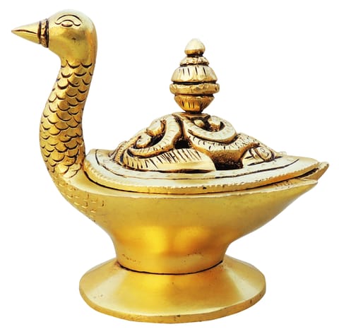 Brass Showpiece Duck Shape Loban, Bakhoor Dan (BS1681 C)