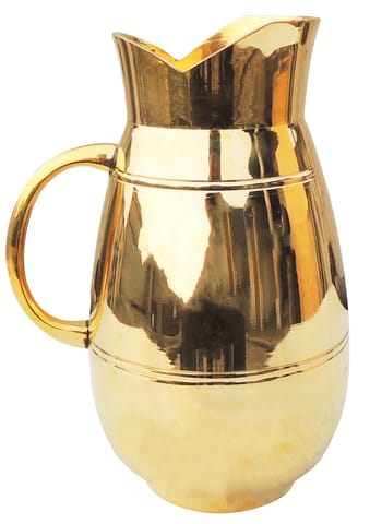 Brass Drinking Jug, Capacity : 1.65 Litre - 5*5*9 Inch (BC167 F)