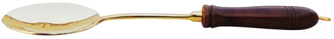 Brass Karchali With Wooden Handle - 14*4*1 Inch (BC178 D)