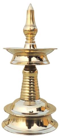 Brass Table Decor Round Kerala Fancy Deepak - 3*3*6.5 Inch (F716 C)