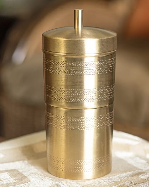 Brass Coffee Filter - 2.6*2.6*6.5 Inch (BC179 D)