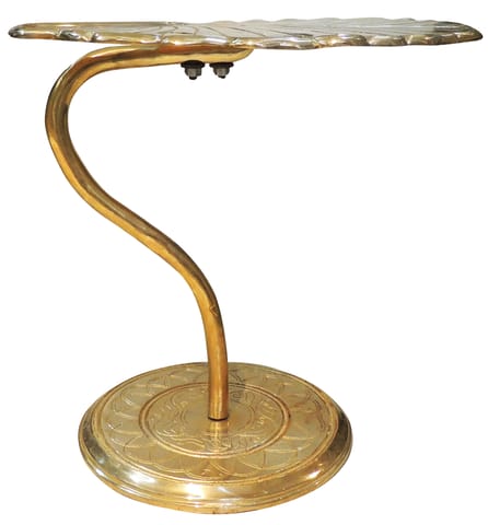 Brass Patta, Leaf Shape Stool - 17*15*17 Inch (BS1683 B)