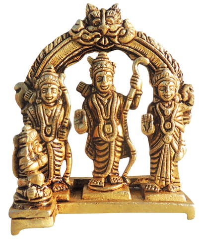 Brass Showpiece Ram Darbar God Idol Statue - 4*2*4.5 Inch (BS1057 X)