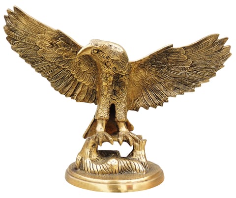 Brass Showpiece Table Decor Eagle Statue - 16*7.2*12 Inch (AN006 Z)