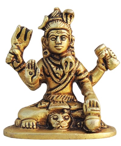 Brass Showpiece Shiv ji Idol Statue - 2.2*1.2*2.5 Inch (BS1710 C)