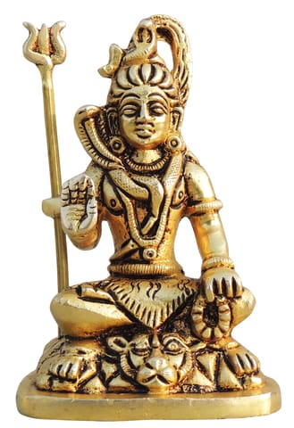 Brass Showpiece Shiv ji idol Statue - 2.5*2*4 Inch (BS1710 F)
