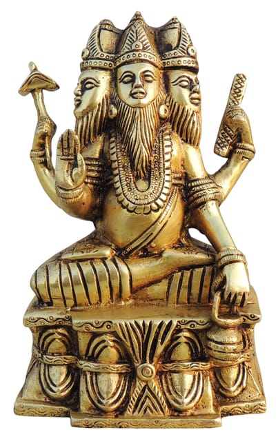 Brass Showpiece Brahma Ji God Idol Statue - 5*2.5*8 Inch (BS1397 L)