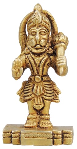 Brass Showpiece Hanuman Ji God Idol Statue - 1.6*1.2*3.2 Inch (BS1313 B)